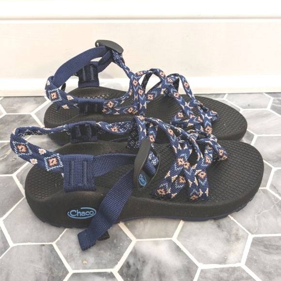 Chaco Shoes - Chaco ZX2 Aztec Southwestern Blue Print Outdoor Hiking Sandals